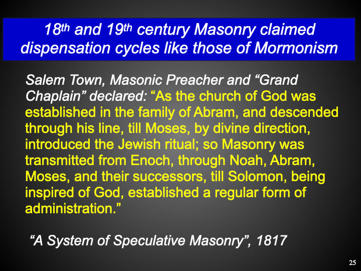 Salem Town, Masonic Preacher and 