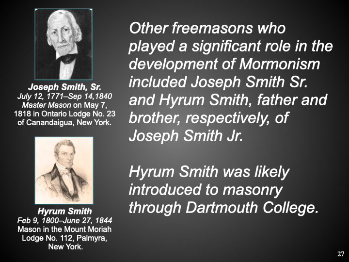 Other freemasons who played a