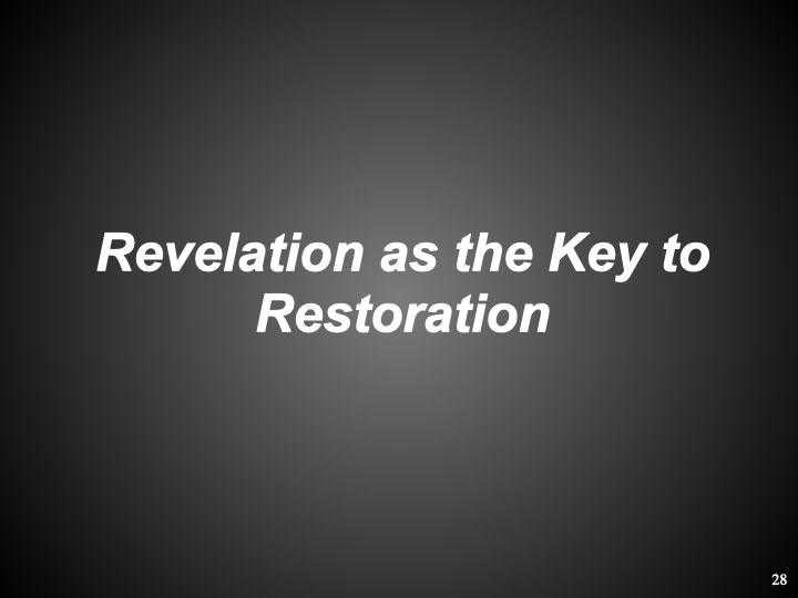 Revelation as the Key to