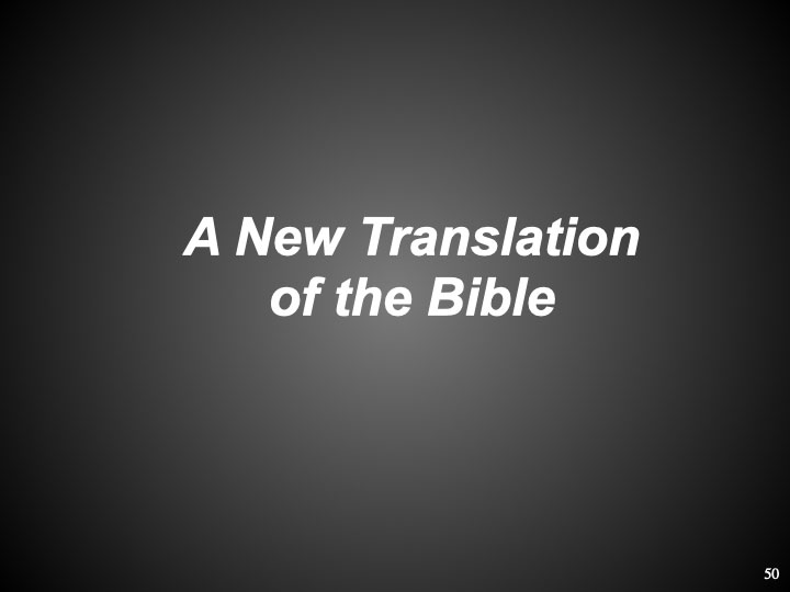 A New Translation of the