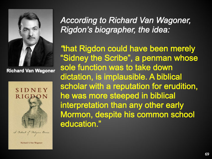 According to Richard Van Wagoner, 