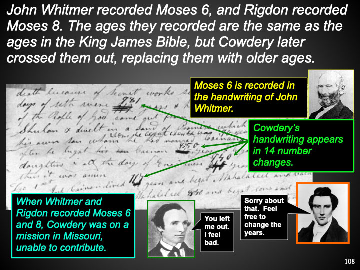 John Whitmer recorded Moses 6, 