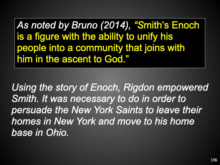 Using the story of Enoch, 