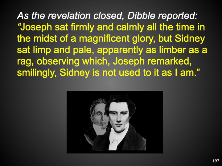 As the revelation closed, Dibble 