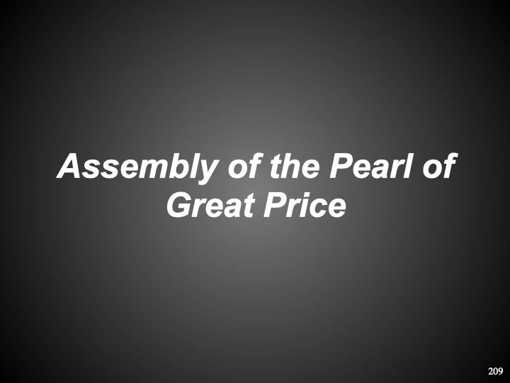 Assembly of the Pearl of